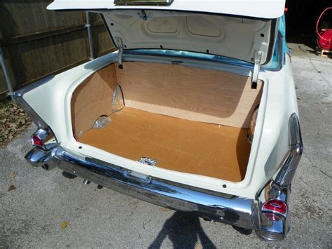 55 56 57 Chevrolet Car Trunk Dress Up Kit Tan Doorboard 4 Piece Chevrolet 1965 Chevelle Trunks