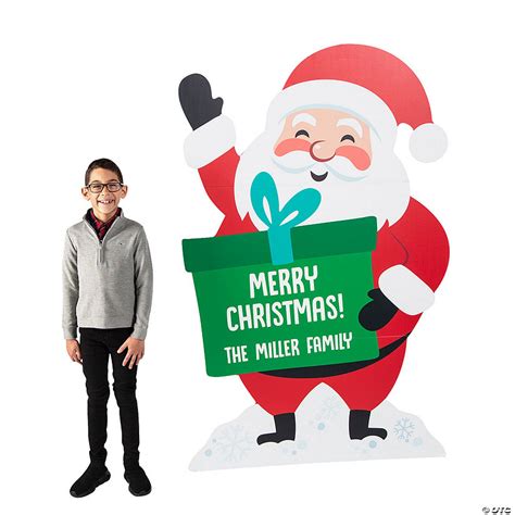 Personalized Santa Life-Size Cardboard Cutout Stand-Up | Oriental Trading