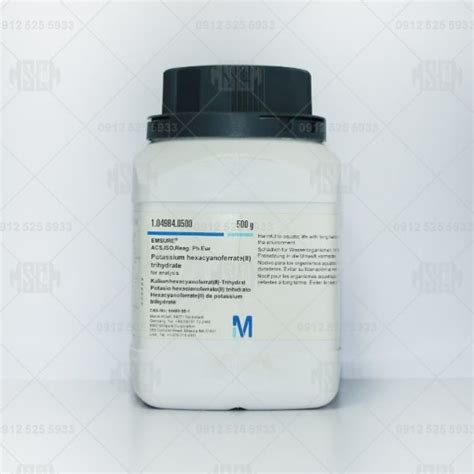 پتاسیم هگزاسیانوفرات II تری هیدرات Potassium hexacyanoferrate II