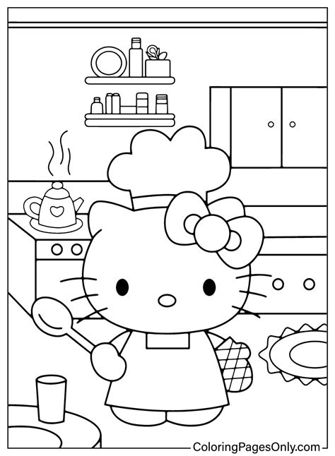 Dibujo Para Colorear De Hello Kitty En Pdf Dibujos Para Colorear Imprimir Gratis