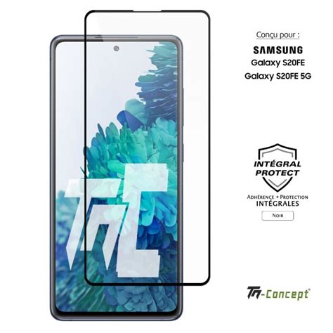 Verre Trempé Protection Intégral Pour Samsung Galaxy S20 Fe Tm Concept