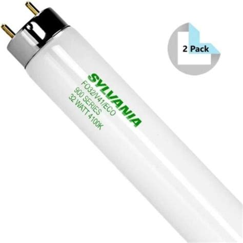 Sylvania 22438 2 Pack Fo32v41eco T8 Linear Fluorescent Lamps 4100k 32w 4 Ebay