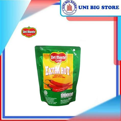 Jual Delmonte Sauce Extra Hot Chilli Pouch 200 Gr Saus Lombok Pedas Shopee Indonesia