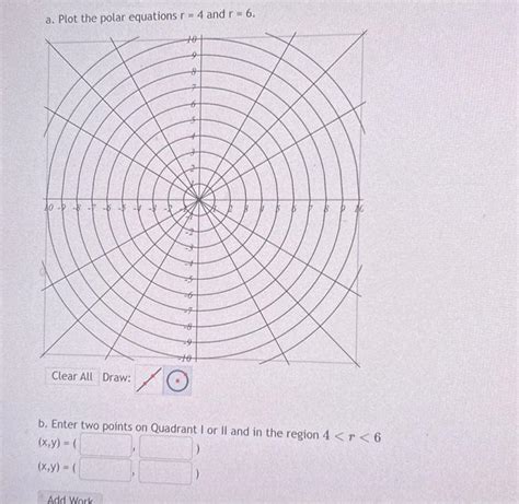 Solved A Plot The Polar Equations R 4 And R 6 B Enter Two Chegg