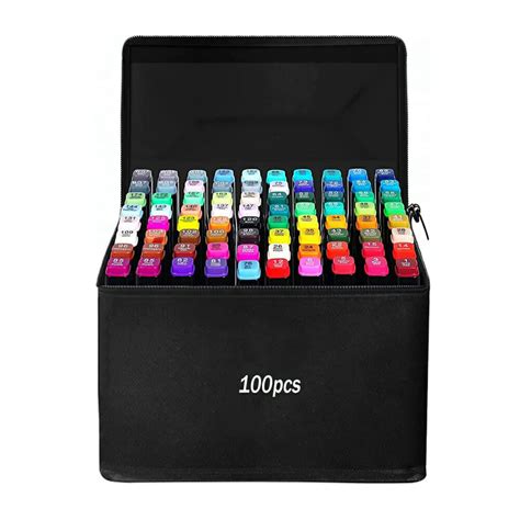 Estuche Con 120 Plumones Marcadores Touch Doble Punta De Colores