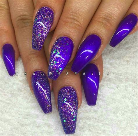 Pin By Sophie Verle On Beauty Purple Nail Art Purple Nail Designs