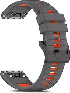 RoYiio Bracelet De Montre En Silicone Pour Garmin Fenix Enduro Epix