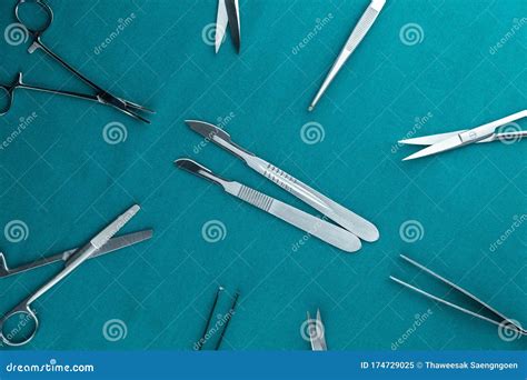 Top View Of Surgical Instrument Stainless Steel Scalpel Handle Number