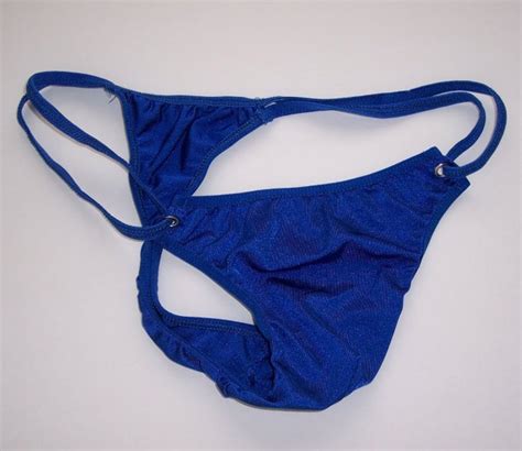 K1565 Hot Men Sexy String T Back Thong Royal Blue
