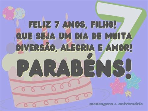 Mensagens de Aniversário para Filho de 7 Anos - Mensagens de Aniversário