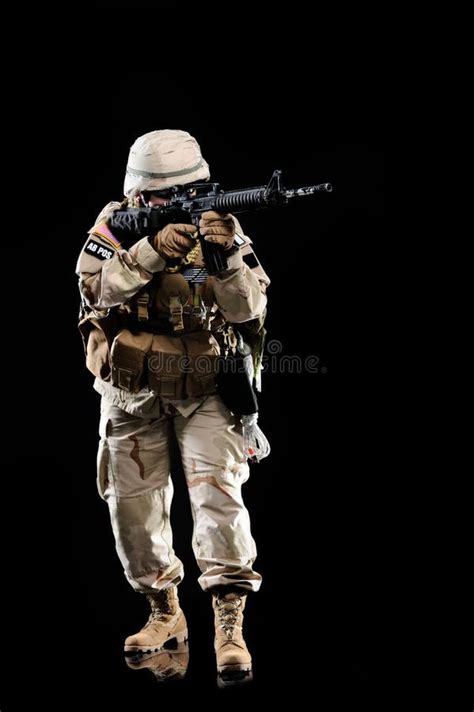 Femme Dans Luniforme Militaire Avec Larme Photo Stock Image Du