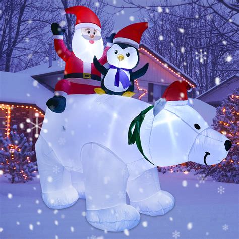 Amazon Lvydec Lighted Inflatable Polar Bear Christmas Outdoor