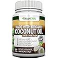 Amazon ORGANIC COCONUT OIL Capsules 180 Softgels 4000 MG