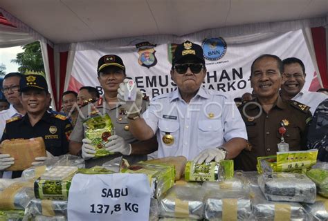 Pemusnahan Barang Bukti Narkoba Bnnp Dan Polda Lampung Antara Foto