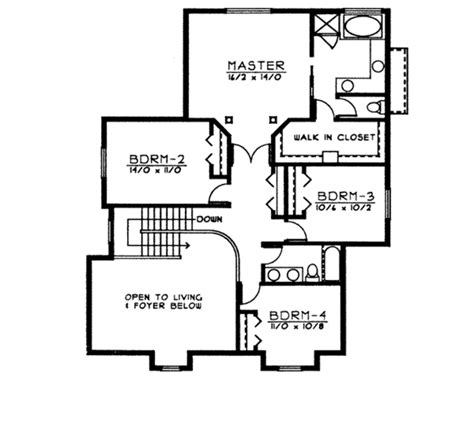 Colonial Style House Plan 4 Beds 3 Baths 2521 Sqft Plan 97 223