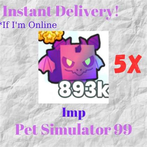 X Rainbow Imp Pet Simulator Ps