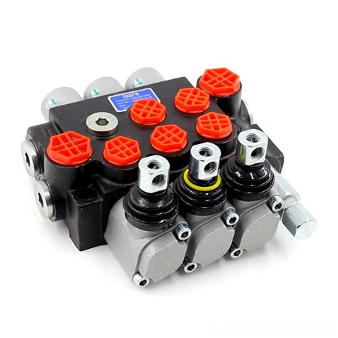 Solenoid Hydraulic Directional Control Valve P40 Manual 3 Spool Monoblock Directional Valve