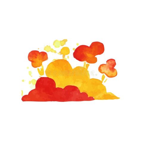 Explosive Cloud Stock Illustrations 7931 Explosive Cloud Stock