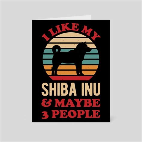 Funny Shiba Inu, a card pack by The Vintage Chaos Co. - INPRNT