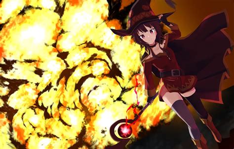 Wallpaper girl, the explosion, anime, art, Kono Subarashii sek'ai is ...