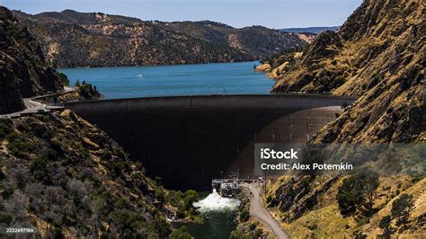 lake berryessa infrastructure concrete barrier creates artificial