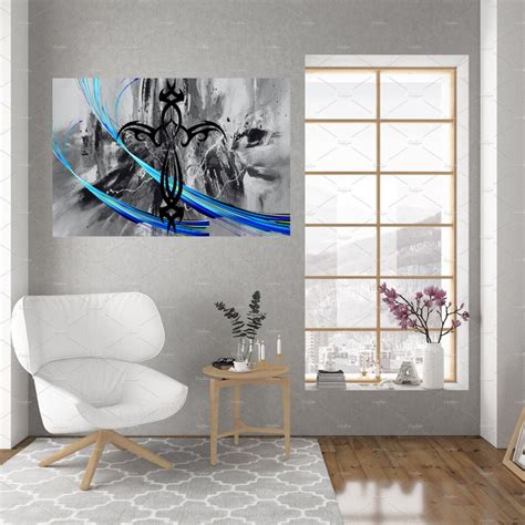 Christian Wall Decor, Cross Artwork, Christian Art Modern, Abstract ...