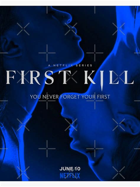 First Kill Poster Blue Version Lesbian Vampire Show Sticker For Sale