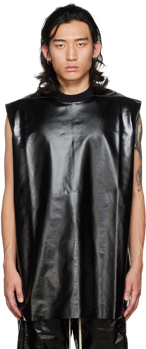 Rick Owens Drkshdw Black Tarp T Shirt Rick Owens Drkshdw