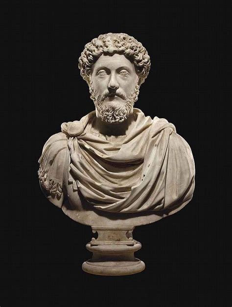 A ROMAN MARBLE PORTRAIT BUST OF THE EMPEROR MARCUS AURELIUS Roman