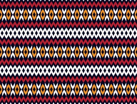 Ikat African Aztec Border Pattern Graphic By Parinya Maneenate