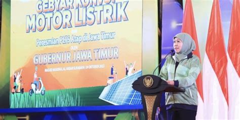 Konvoi Motor Listrik Dan Resmikan Plts Atap Di Titik Se Jatim