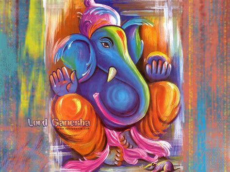 Shree Ganesha Deva Best Painting Wallpaper - Canvas Painting Images ...