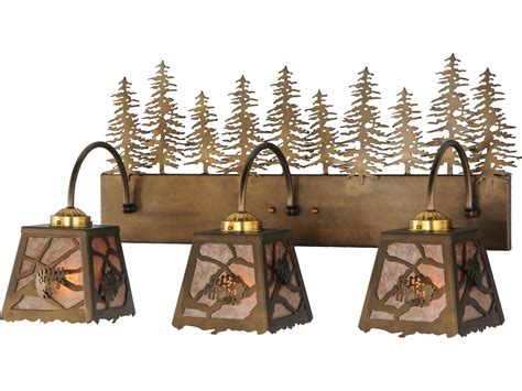 Meyda Rustic 3 Light Copper Vanity Light 143443