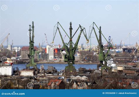 Shipyard In Gdansk Poland Editorial Stock Photo Image Of Huge