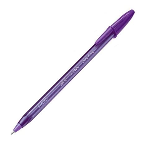 Caneta Bic Cristal Roxo Ultra Fine 0 7 Needle Fashion Ref 919938