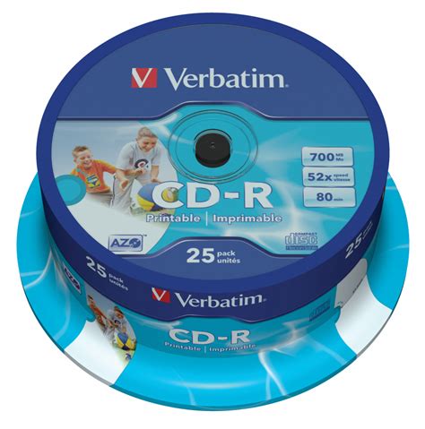 Verbatim Cd R Azo Wide Inkjet Printable