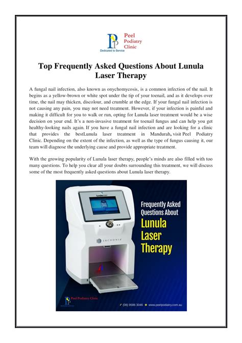 PPT Top Frequently Asked Questions About Lunula Laser Therapy