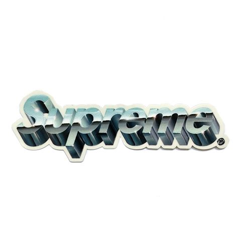 Supreme Chrome Logo Sticker | Spring Summer 2020 | Supreme Stickers