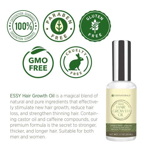 Natural Hair Growth Oil With Caffeine And Biotin Hair Growth Oil For Stronger Thicker Longer