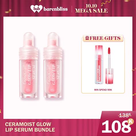 Jual Sarwendah Exclusive Pcs Bnb Barenbliss Ceramoist Glow Lip Serum