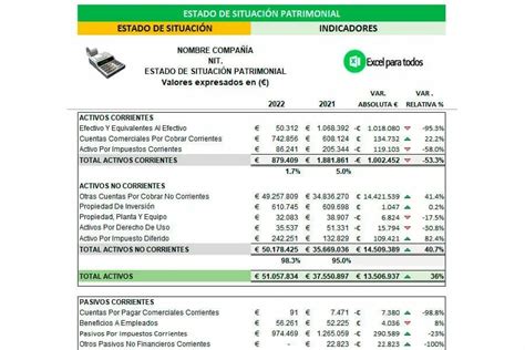 Plantilla Excel De Balance General Y Estado De Resultados Recursos Excel