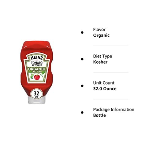 Heinz Organic Tomato Ketchup Oz Bottle Pricepulse