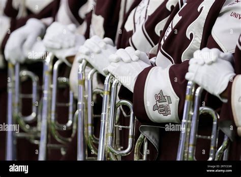 Members Of The Texas Southern University Ocean Of Soul Marching Band