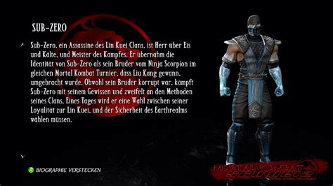 Mkvsdc Biographie Sub Zero Mortal Kombat Reckoning