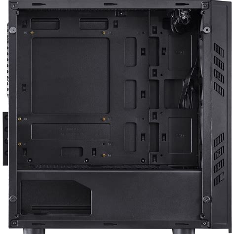 Gabinete Gamer Pcyes Saturn Mid Tower Fans Red Lateral De