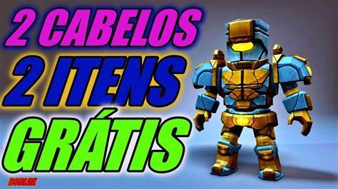 COMO GANHAR 4 ITENS GRÁTIS NO ROBLOX YouTube