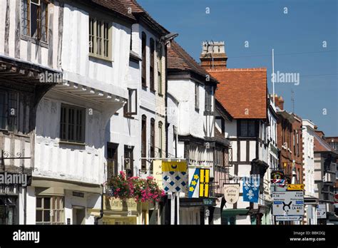 Tewkesbury town centre, Gloucestershire, UK Stock Photo - Alamy