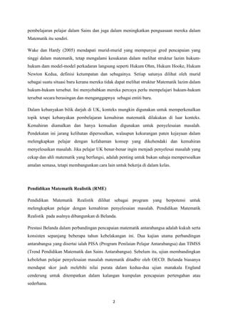 Pendidikan Matematik Realistik PDF