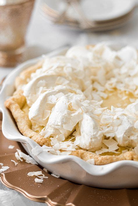 Rich and creamy coconut pastry cream and fluffy whipped cream, all ...