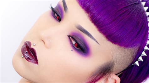 Gothic Purple Makeup